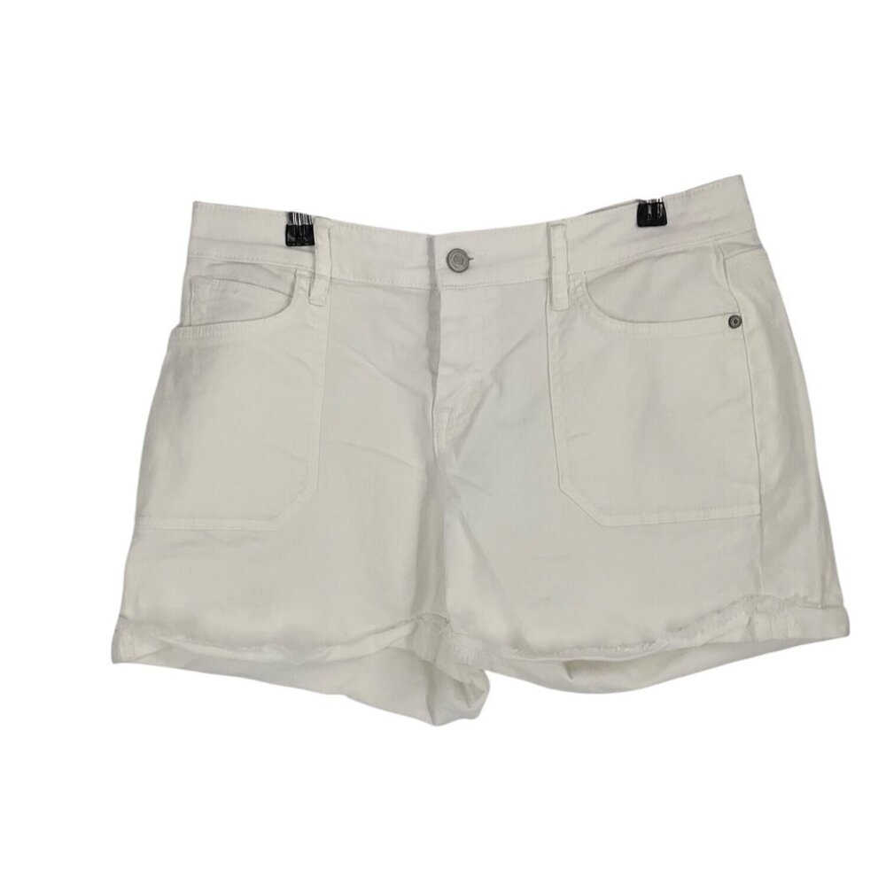 Tommy Bahama white denim women’s shorts size 8 coastal classic pockets  preppy